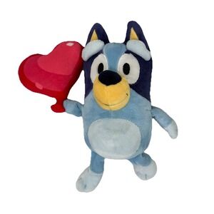 BLUEY Plush Toy 12" Heart Balloon Valentine's Day Gift DanDee Blue